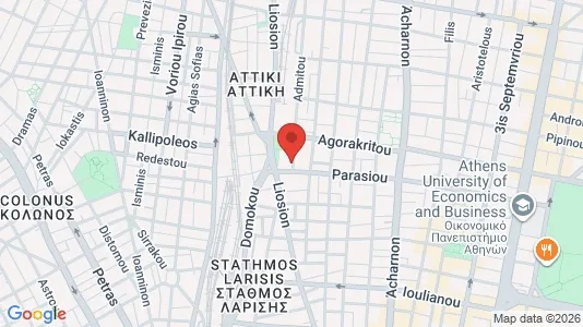 Apartments for rent i Athens Agios Nikolaos - kort over placeringen
