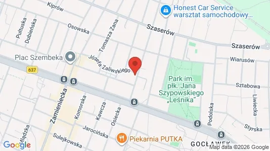Apartments for rent i Warszawa Praga-Południe - kort over placeringen
