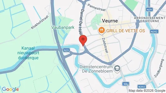 Apartments for rent i Veurne - kort over placeringen