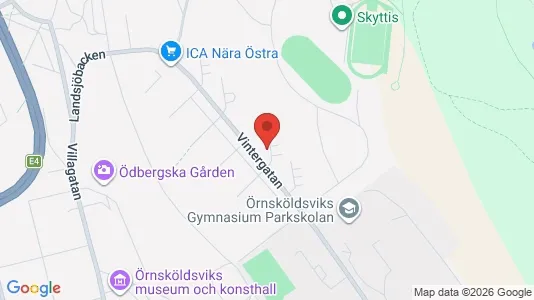 Apartments for rent i Örnsköldsvik - kort over placeringen