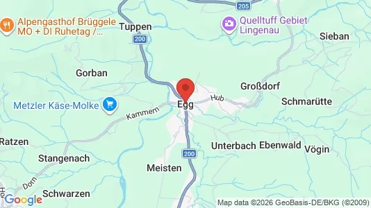 Houses for rent i Egg - kort over placeringen