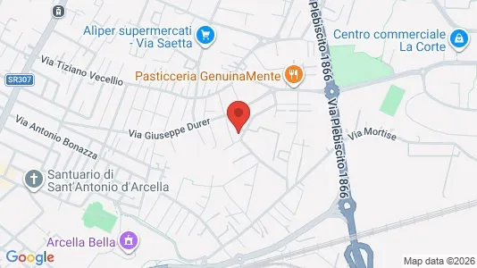 Rooms for rent i Padua - kort over placeringen