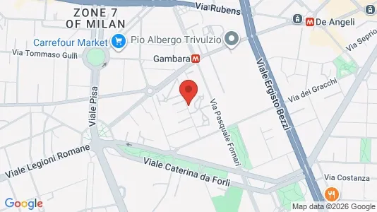 Rooms for rent i Milano Zona 6 - Barona, Lorenteggio - kort over placeringen
