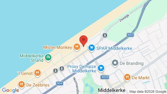 Apartments for rent i Middelkerke - kort over placeringen