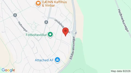 Apartments for rent i Garðabær - kort over placeringen