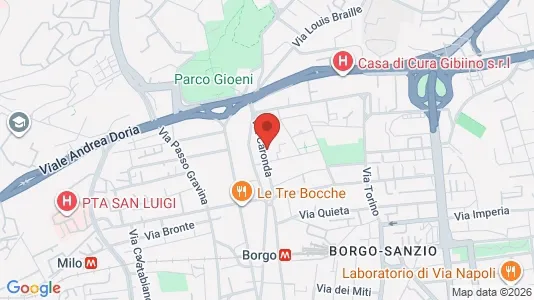Apartments for rent i Catania - kort over placeringen
