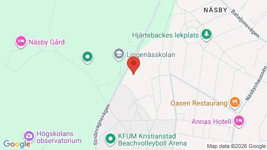 Rooms for rent i Kristianstad - kort over placeringen