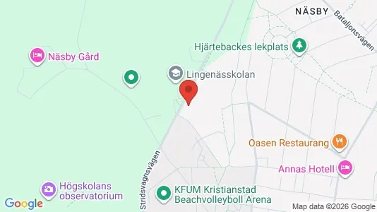 Rooms for rent i Kristianstad - kort over placeringen