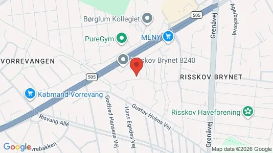 Apartments for rent i Risskov - kort over placeringen