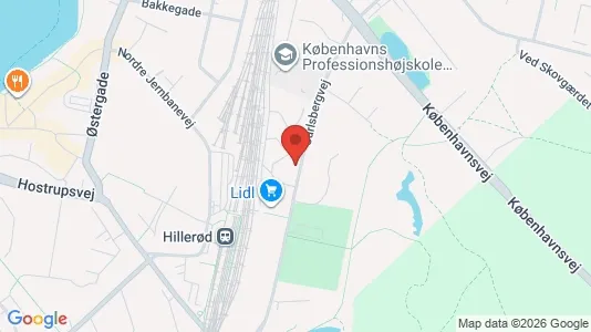 Apartments for rent i Hillerød - kort over placeringen