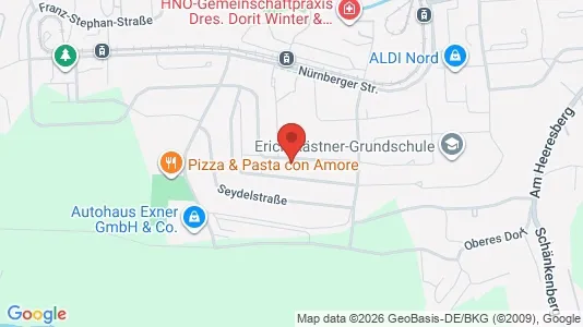 Apartments for rent i Gera - kort over placeringen