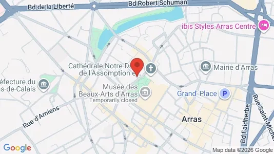Apartments for rent i Arras - kort over placeringen