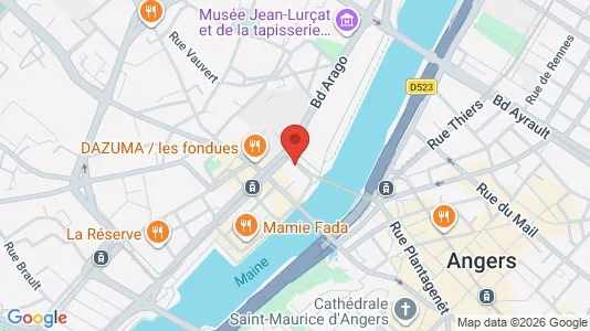 Apartments for rent i Angers - kort over placeringen