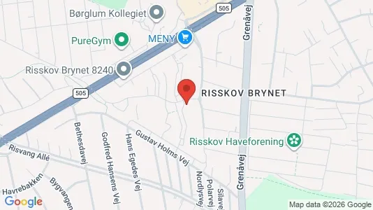 Apartments for rent i Risskov - kort over placeringen