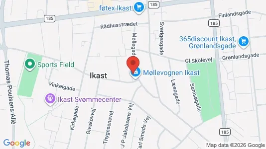 Apartments for rent i Ikast - kort over placeringen