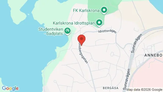 Apartments for rent i Karlskrona - kort over placeringen