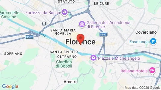 Apartments for rent i Florence - kort over placeringen