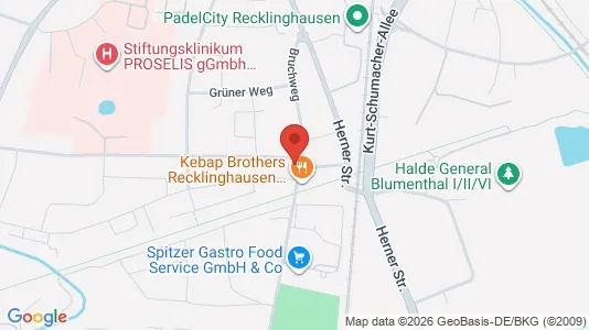 Apartments for rent i Recklinghausen - kort over placeringen