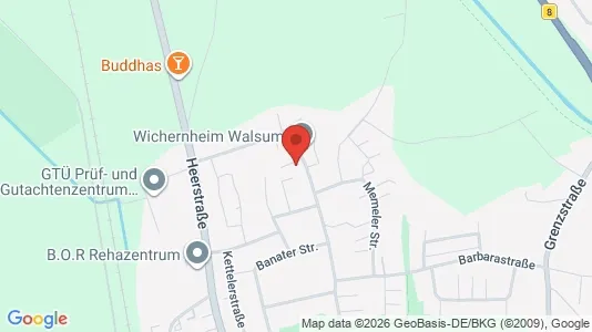 Apartments for rent i Duisburg - kort over placeringen