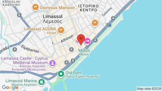 Apartments for rent i Limassol - kort over placeringen