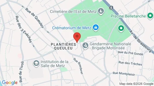 Apartments for rent i Metz - kort over placeringen