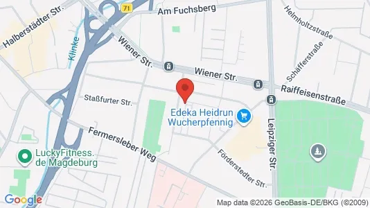 Apartments for rent i Magdeburg - kort over placeringen