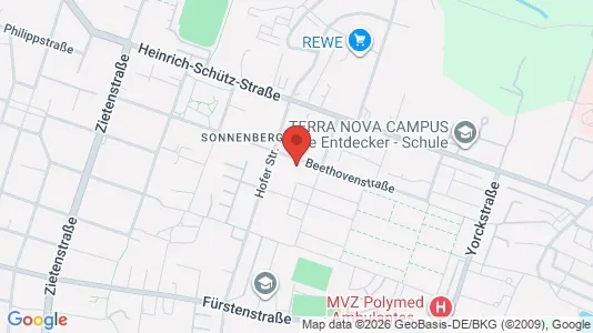Apartments for rent i Chemnitz - kort over placeringen