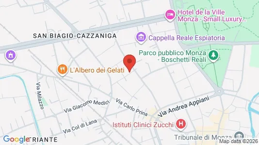 Apartments for rent i Monza - kort over placeringen
