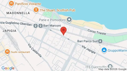 Rooms for rent i Bari - kort over placeringen