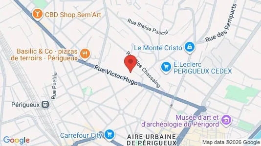 Apartments for rent i Périgueux - kort over placeringen