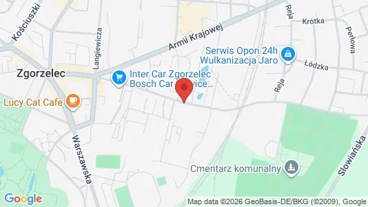 Apartments for rent i Zgorzelecki - kort over placeringen