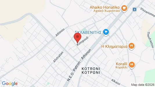 Apartments for rent i Patras - kort over placeringen