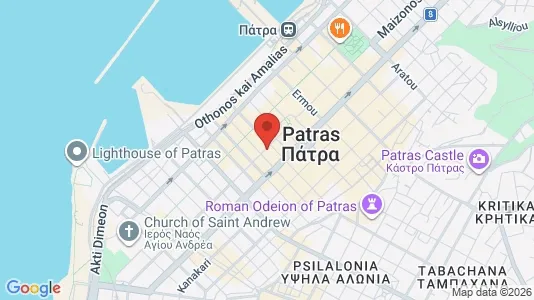Apartments for rent i Patras - kort over placeringen