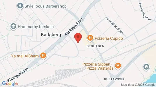 Apartments for rent i Västerås - kort over placeringen