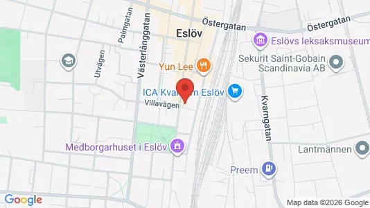 Apartments for rent i Eslöv - kort over placeringen