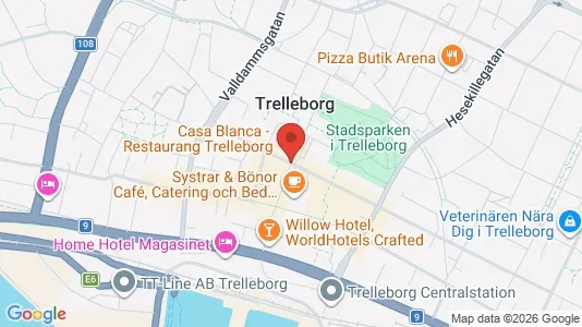 Apartments for rent i Trelleborg - kort over placeringen