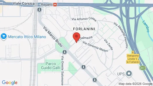 Rooms for rent i Milano Zona 4 - Vittoria, Forlanini - kort over placeringen