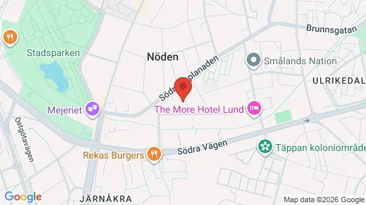 Apartments for rent i Lund - kort over placeringen