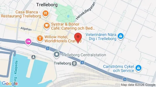 Apartments for rent i Trelleborg - kort over placeringen
