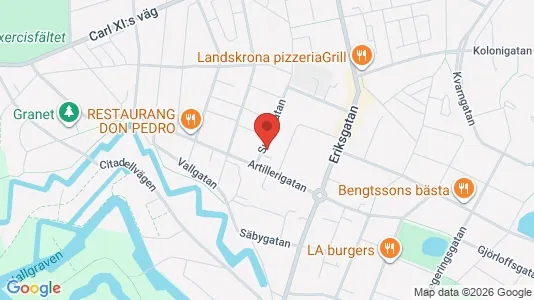 Apartments for rent i Landskrona - kort over placeringen