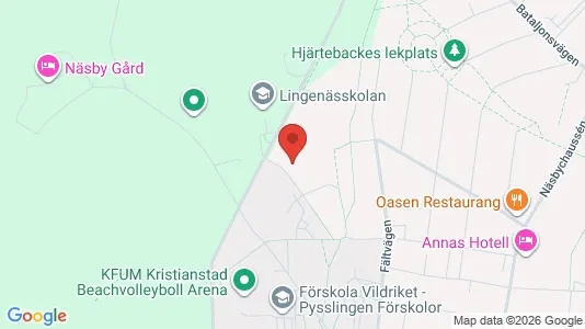 Rooms for rent i Kristianstad - kort over placeringen