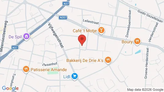 Apartments for rent i Roeselare - kort over placeringen