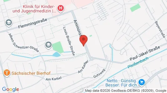 Apartments for rent i Chemnitz - kort over placeringen