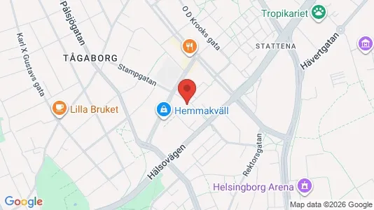 Apartments for rent i Helsingborg - kort over placeringen