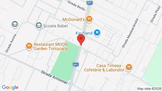 Apartments for rent i Timişoara - kort over placeringen