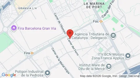 Apartments for rent i Barcelona Sants-Montjuïc - kort over placeringen
