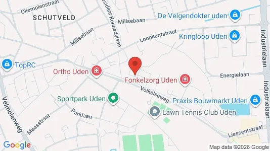 Apartments for rent i Uden - kort over placeringen