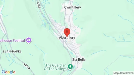 Apartments for rent i Abertillery - Gwent - kort over placeringen