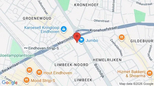 Apartments for rent i Eindhoven - kort over placeringen