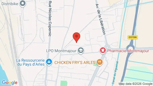 Apartments for rent i Arles - kort over placeringen